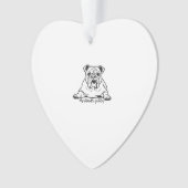 Schattige Bulldog Ornament (voorkant)
