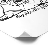 Schattige Bulldog Poster (Hoek)