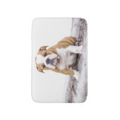 Schattige Bulldog Pup Badmat (Voorkant Verticaal)