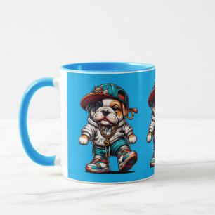 🐕 Schattige Bulldog Puppy Streetwear Mok
