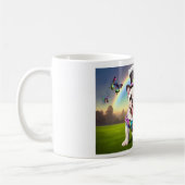 Schattige Bulldog Puppy Surreal Fantasy Art Koffiemok (Links)