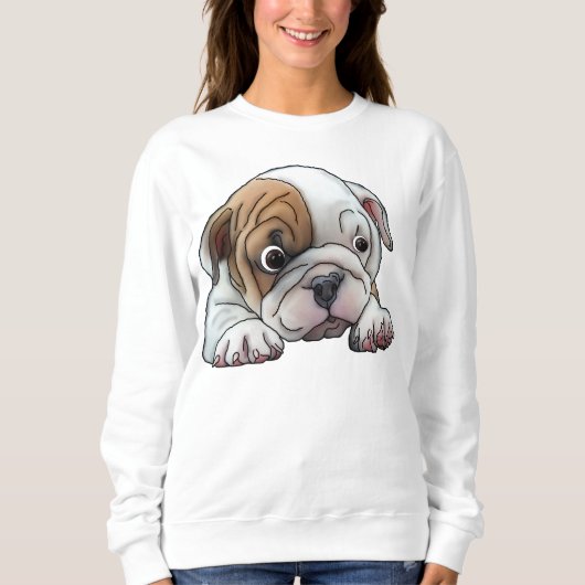 Schattige Bulldog Puppy Trui (Voorkant)