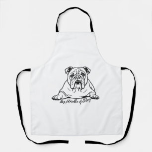 Schattige Bulldog Schort