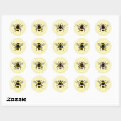 Schattige Bumble BEE - Conservatie - Ecologie - ge Ronde Sticker (Vel)