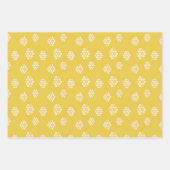 Schattige Bumble Bee Honeycomb Pattern Baby shower Inpakpapier Vel (Voorkant 3)