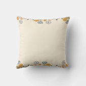 Schattige Bumble Bees & Flowers Baby Geboortestati Kussen (Achterkant)