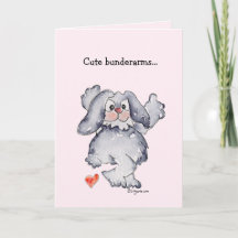 Schattige Bunderarms Cartoon Konijn Liefde