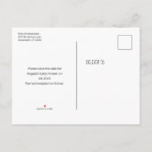 Schattige Bunnies hart Baby shower sparen de Datum Aankondigingskaart (Achterkant)