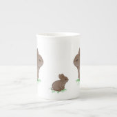 Schattige Bunnies in Clover Porselein Kop (Voorkant)