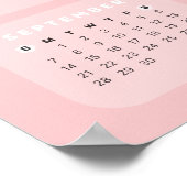 Schattige Bunny 2025 Kalender Poster (Hoek)