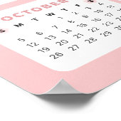 Schattige Bunny 2025 Kalender Poster (Hoek)