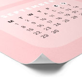 Schattige Bunny 2025 Kalender Poster (Hoek)