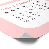 Schattige Bunny 2025 Kalender Poster (Hoek)