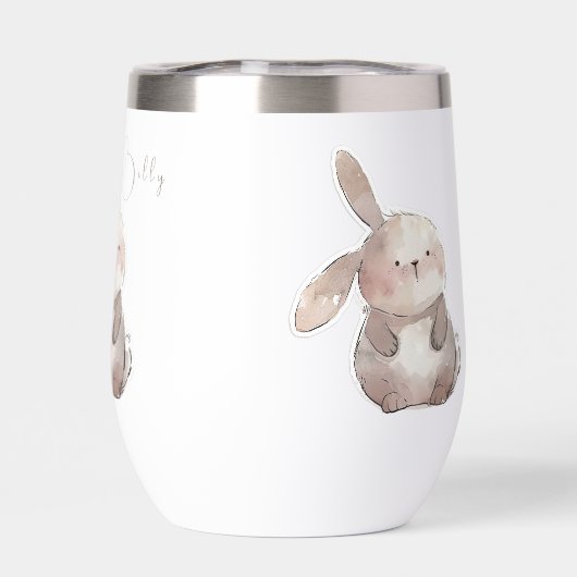 Schattige Bunny 2, gepersonaliseerd (Achterkant)