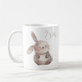 Schattige Bunny 2, gepersonaliseerd Koffiemok (Links)