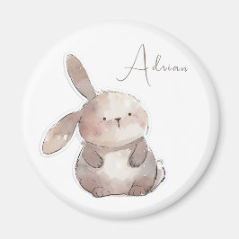 Schattige Bunny 2, gepersonaliseerd Magneet