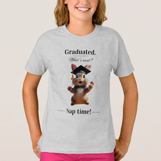 Schattige Bunny Afstuderen T-Shirt - Klasse van (Voorkant)