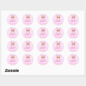 Schattige Bunny Babby Kinder Bookplaten Ronde Sticker (Vel)