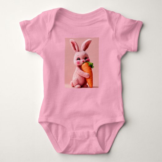 Schattige Bunny Baby Bodysuit (Voorkant)