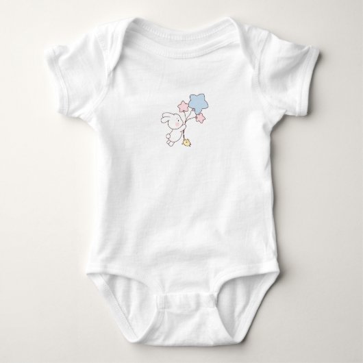 Schattige Bunny Baby Bodysuit (Voorkant)