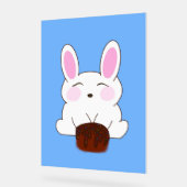 Schattige Bunny Birthday Themd Poster (Hoek)