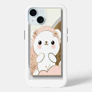 Schattige Bunny Blossom Telefoonhoesje/iPhone 15 iPhone 15 Case