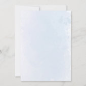 Schattige Bunny Blue Greenery 1st Birthday Boy Kaart (Achterkant)