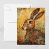 Schattige Bunny Briefkaart (Voorkant / Achterkant)