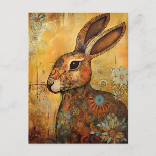 Schattige Bunny Briefkaart (Voorkant)