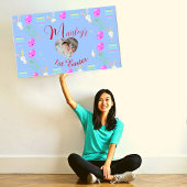 Schattige bunny Custom Pastel 1st Pasen Poster