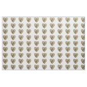 Schattige Bunny die in groot hartdier zit Stof (Fat Quarter)