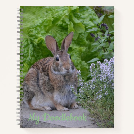 Schattige Bunny Doodle Boek (Voorkant)