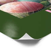 Schattige Bunny Easter Glossy Poster (Hoek)