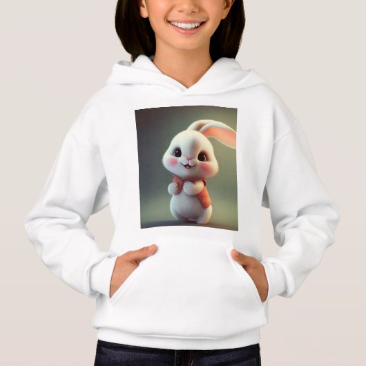 Schattige Bunny Hoodies: Perfect Cozy voor kindere (Voorkant)
