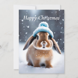 Schattige Bunny in een Bobble Pet EIGEN KUNST Kers Kaart