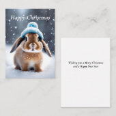 Schattige Bunny in een Bobble Pet EIGEN KUNST Kers Notitiekaartje (Voorkant / Achterkant)