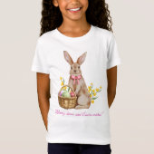 "Schattige Bunny Kisses Easter T-shirt" T-shirt (Voorkant)