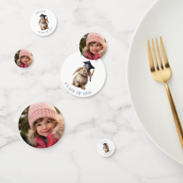 Schattige Bunny Kleuterschool Afstuderen Foto Confetti