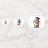 Schattige Bunny Kleuterschool Afstuderen Foto Confetti (Voorkanten)