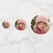 Schattige Bunny Kleuterschool Afstuderen Foto Confetti (Achterkanten)