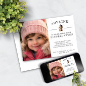 Schattige Bunny Kleuterschool Afstuderen Kaart