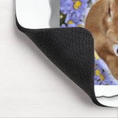 Schattige Bunny omhuld met zoet hart Muismat (Hoek)