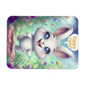 Schattige Bunny Paasmagnet Magneet (Horizontaal)