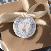 Schattige Bunny Peter Rabbit Boy Baby shower Bedan Bedankjes Labels