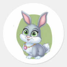 Schattige Bunny Sticker – Schattigee Cartoon Konij