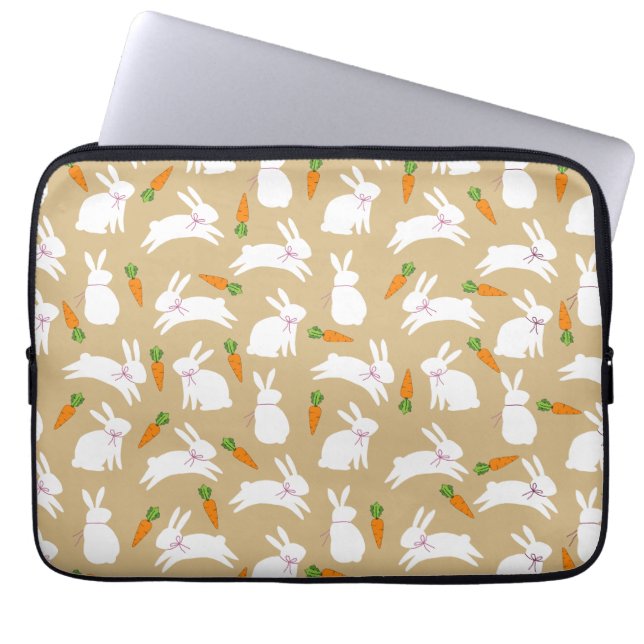 Schattige Bunny Tablet Bag Laptop Sleeve (Voorkant)