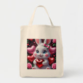 Schattige Bunny Tote Bag (Voorkant)