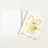 Schattige Bunny voor een positief humeur Planner (Display)
