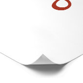 Schattige Bunny voor een positief humeur Poster (Hoek)