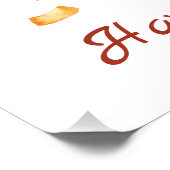 Schattige Bunny voor een positief humeur Poster (Hoek)